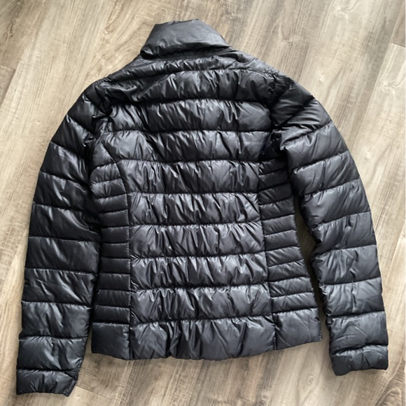 Athleta Downalicious Deluxe Puffer Jacket Goose Down Quilted Black - Picture 6 of 6